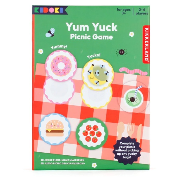 Kikkerland Yum Yuck picnic game for 2-4 players ages 3+ NIB - Picture 14 of 16